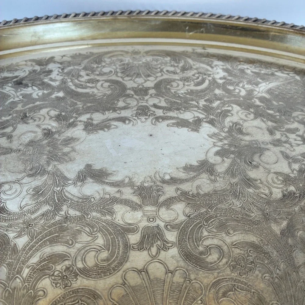 Towle Tray Silverplate Formal Dining Tea Victorian Style Grandmillenial Butler